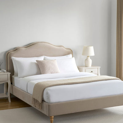 Wiltshire Bed Frame - Stone – Feather & Black