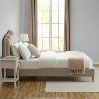 Wiltshire Bed Frame - Stone – Feather & Black