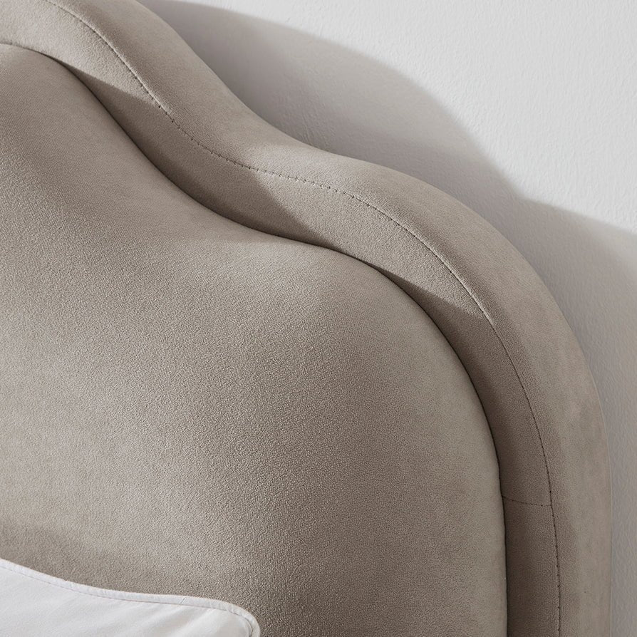 Wiltshire Ottoman Storage Feather & Black Bed - Stone