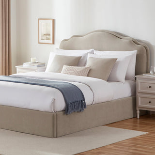 Wiltshire Ottoman Storage Feather & Black Bed - Stone