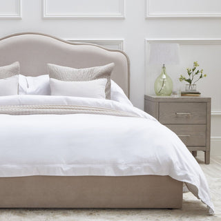 Wiltshire Ottoman Storage Feather & Black Bed - Stone