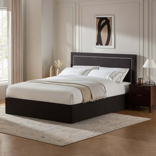 Windsor Ottoman Storage Bed - Black/Natural – Black & Feather